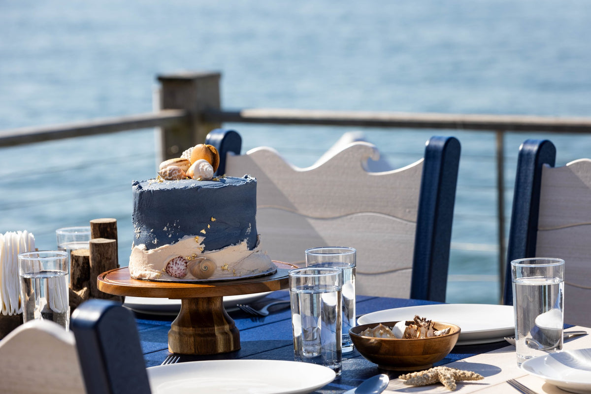 Silla de comedor Amish Patio Poly Wave