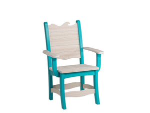 Silla de comedor Amish Patio Poly Wave