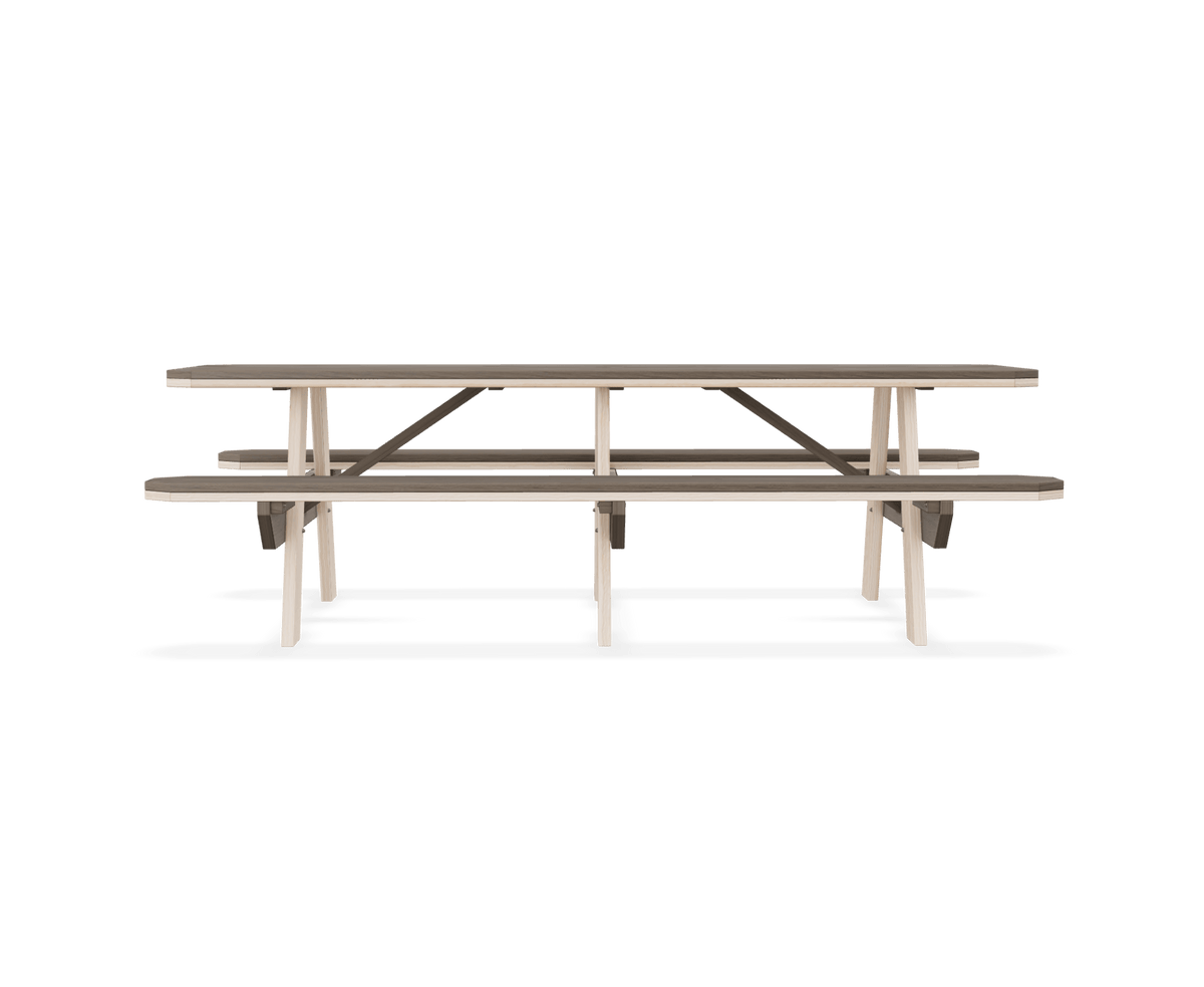 Amish Poly 96" Picnic Table for 8