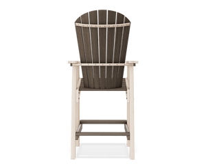 Amish Poly Great Bay Adirondack Patio Bar Height Chair
