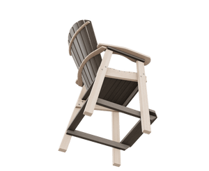 Amish Poly Great Bay Adirondack Patio Bar Height Chair
