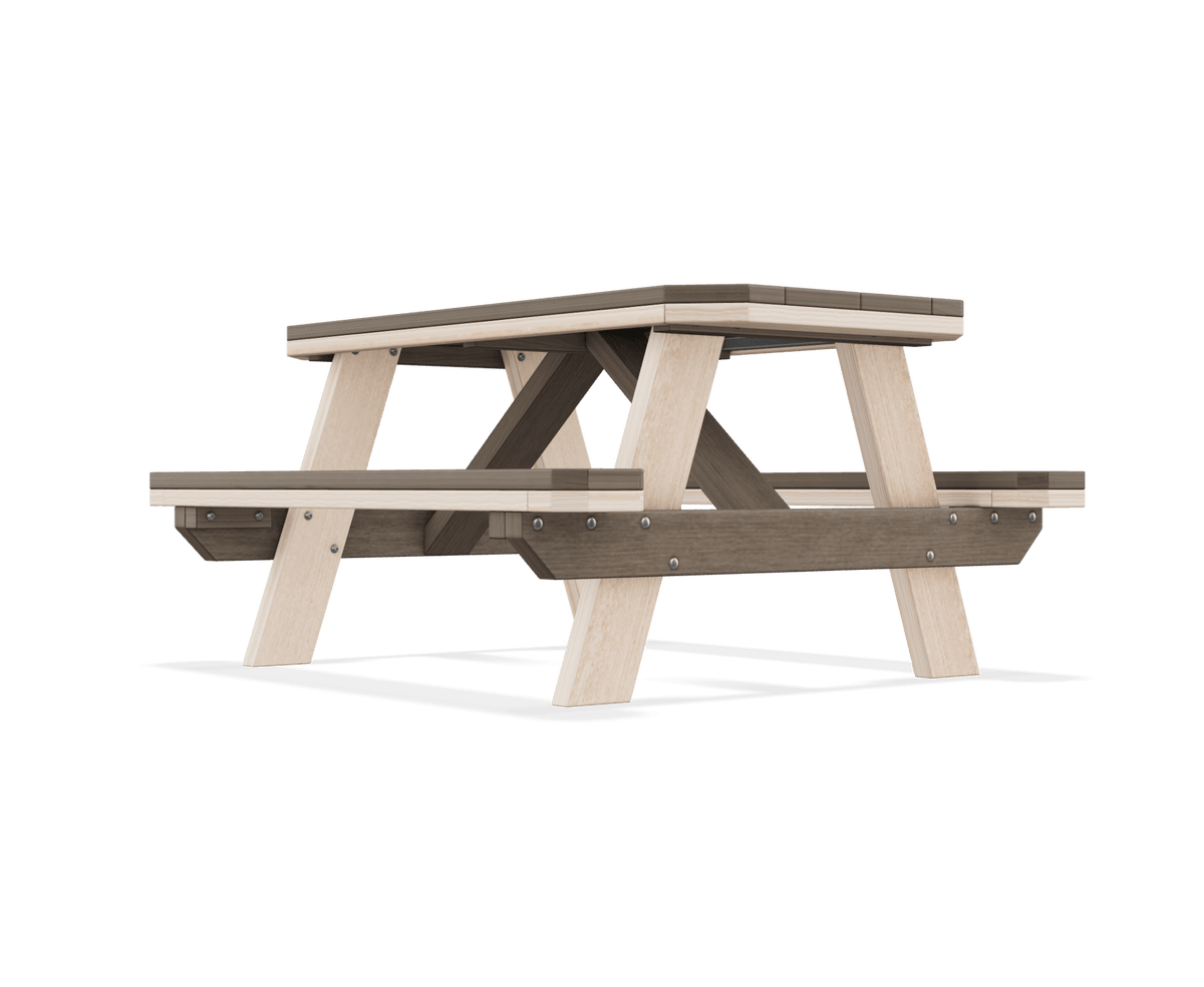 Mesa de picnic al aire libre para niños Amish Poly