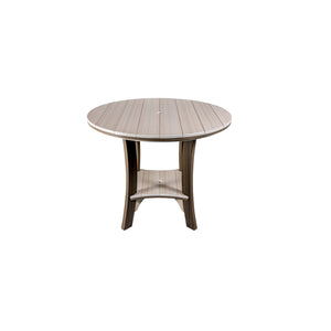 Cape May round poly table shown in the 43 inch size; this listing is the 48 inch bar height table (photo 4)
