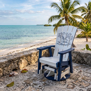 Amish Poly Patio Dockside Swivel Glider