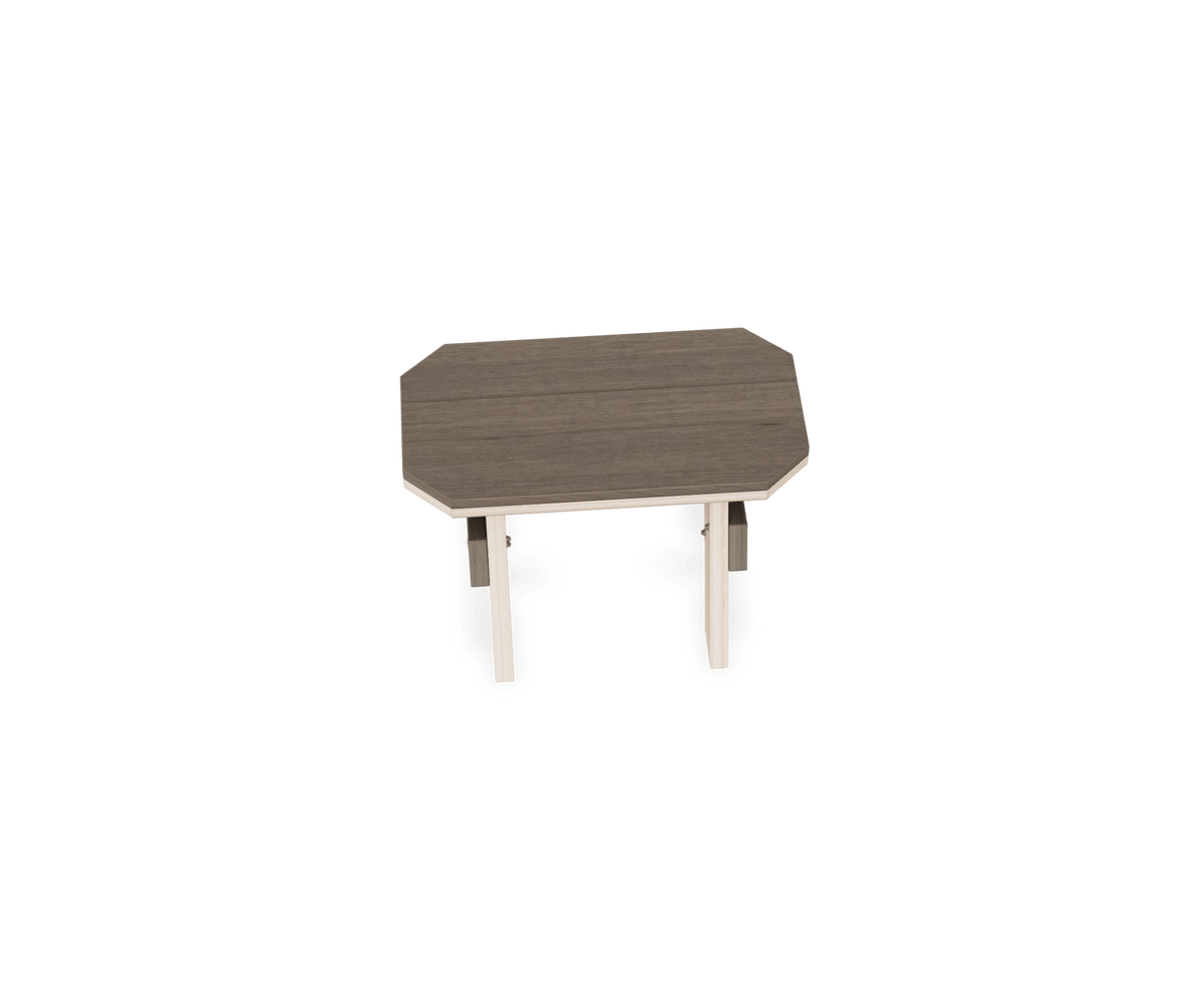 Juego de mesa de jardín rectangular Amish Poly Patio para 6 personas
