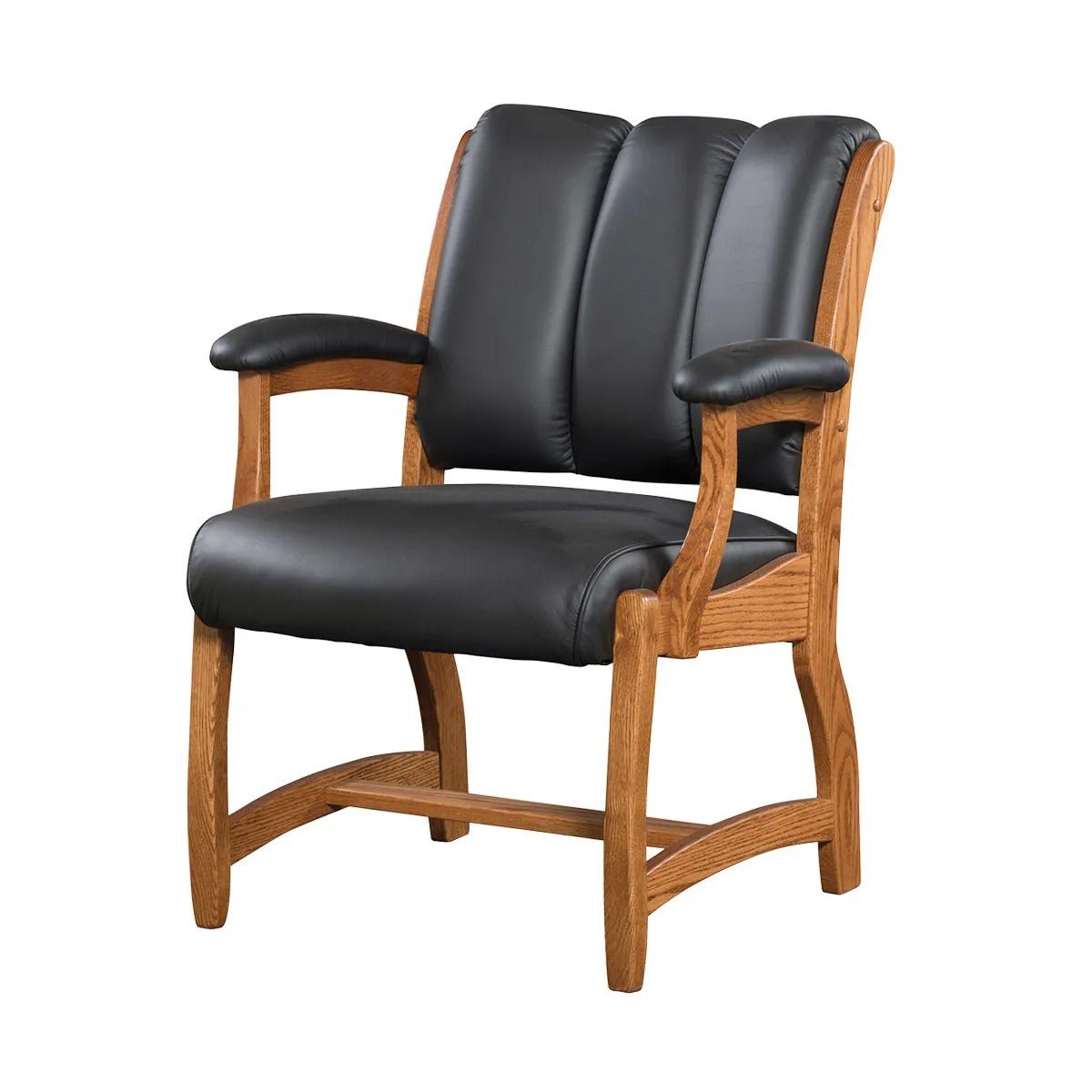 Amish Salisbury Traditional Solid Wood Client Arm Chair
