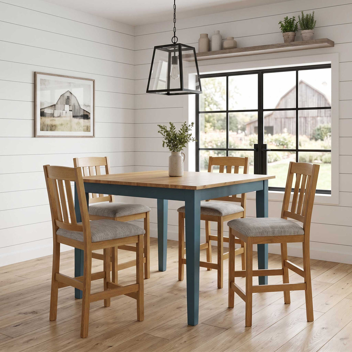 Amish Shaker Expandable Counter Height Gathering Table