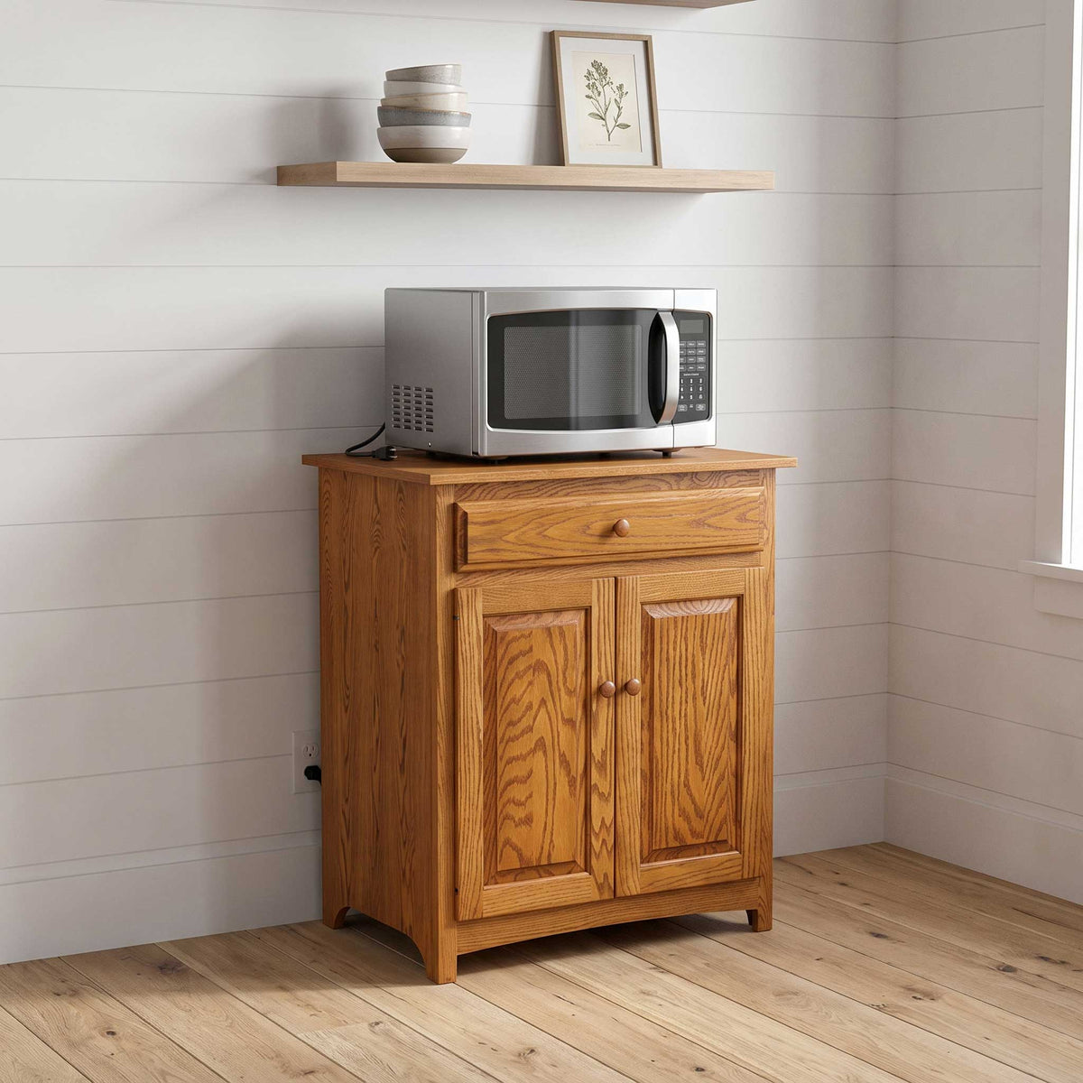 Amish Shaker Microwave Stand
