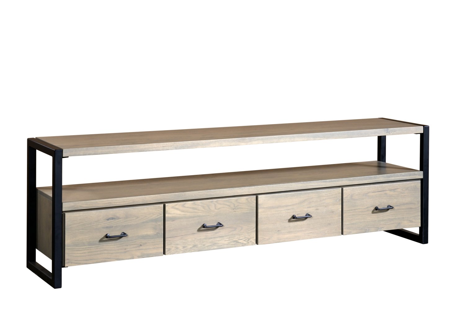 Amish Silver Spring Solid Wood Media TV Console - snyders.furniture