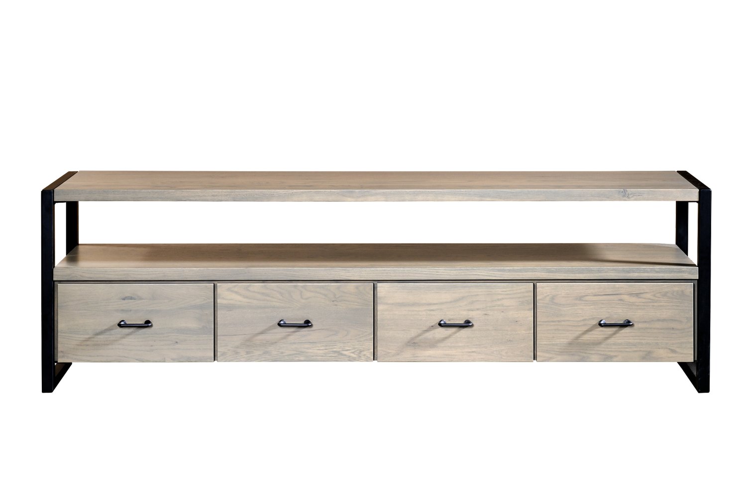 Amish Silver Spring Solid Wood Media TV Console - snyders.furniture