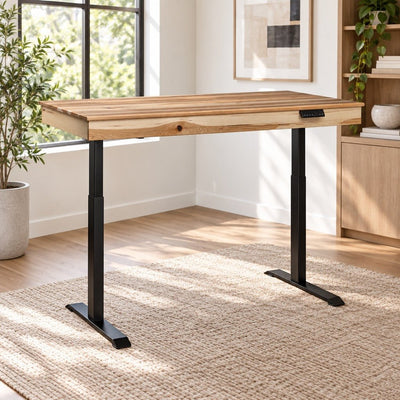 Amish Solid Wood 60" Electric Standing Desk