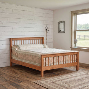 Eden Amish Solid Wood Shaker Spindle Bed