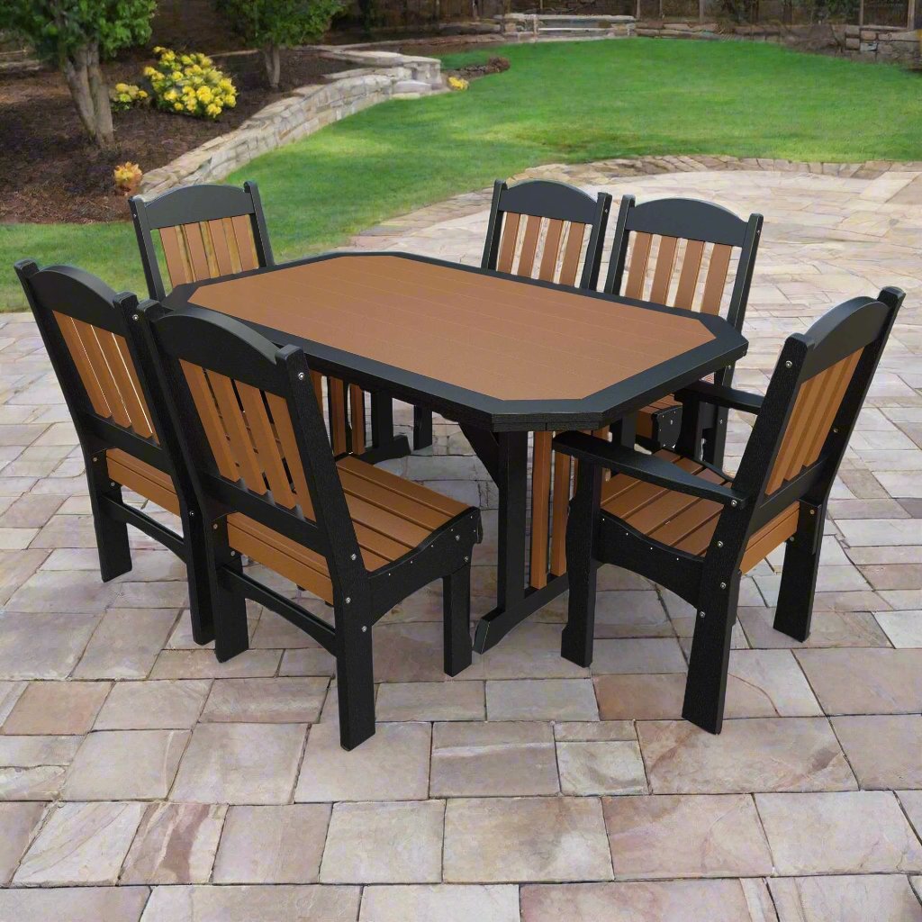 Amish Spanish Garden 7pc Patio Dining Set - snyders.furniture