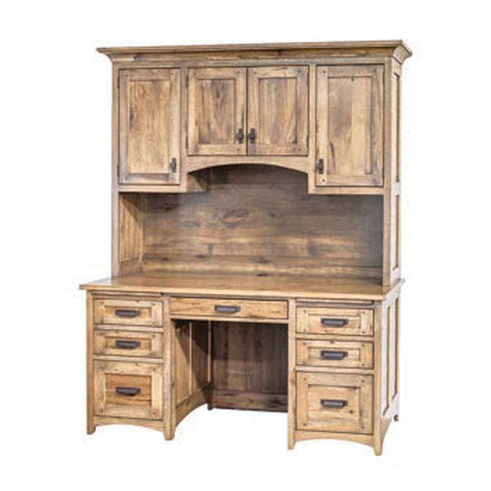 Amish Sugar Grove Mission Solid Wood 4-Door Hutch