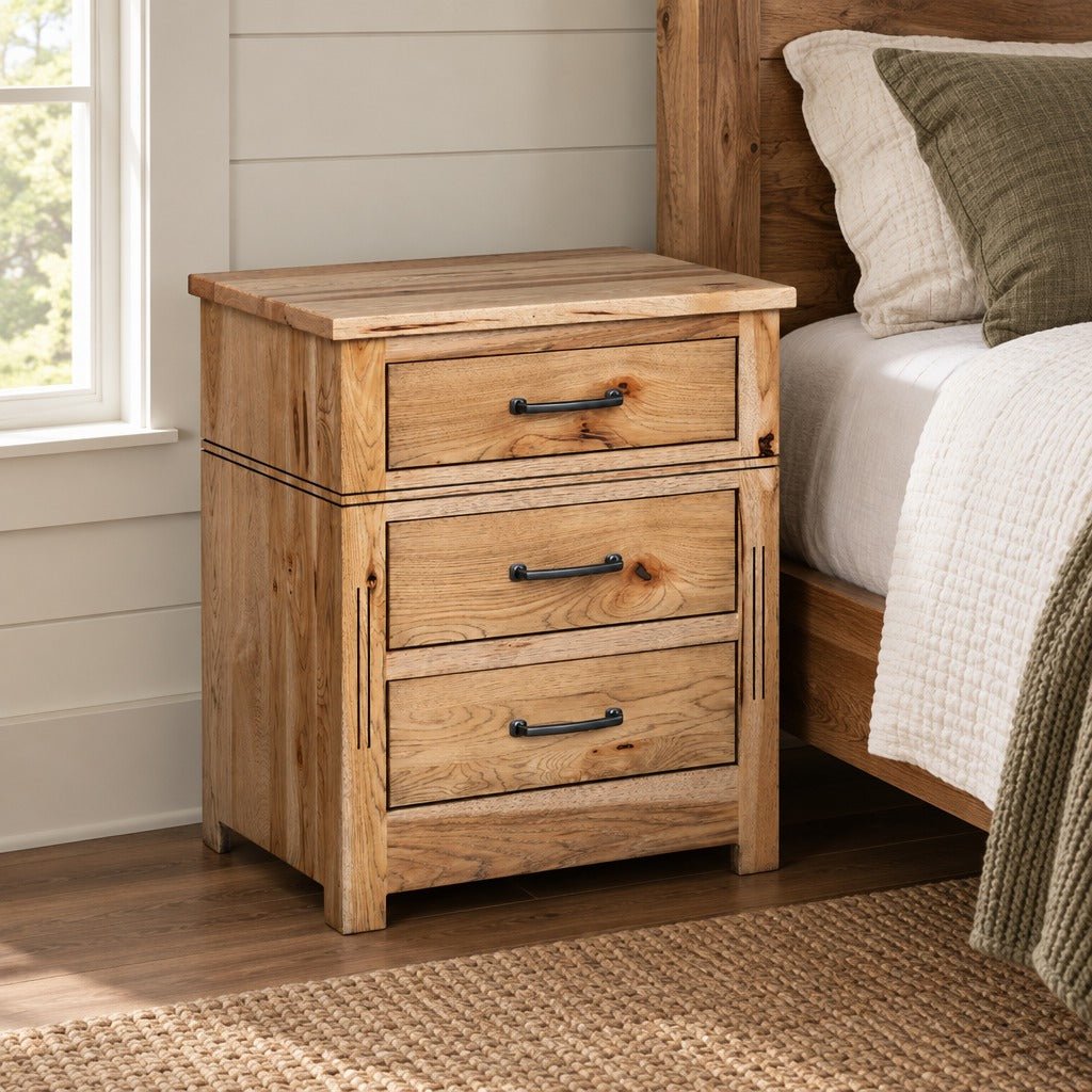 Amish Sugarcreek Rustic Farmhouse Solid Wood 5pc Bedroom Set