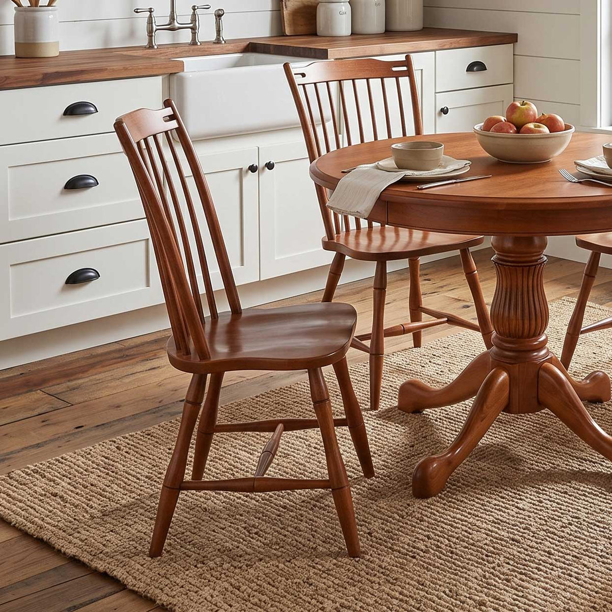 Amish Thumb Back Windsor Spindle Dining Chair
