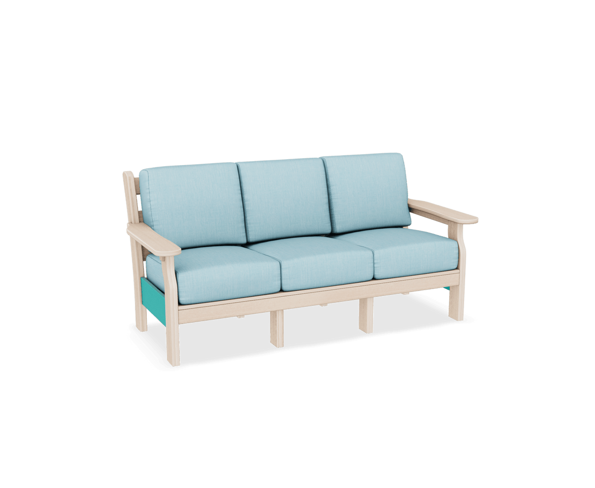 Amish Van Buren Poly Patio Sofa with Removable Cushions