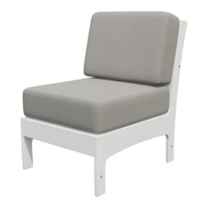 Amish VaraMora Chair Insert in Bright White / Storm Smoke
