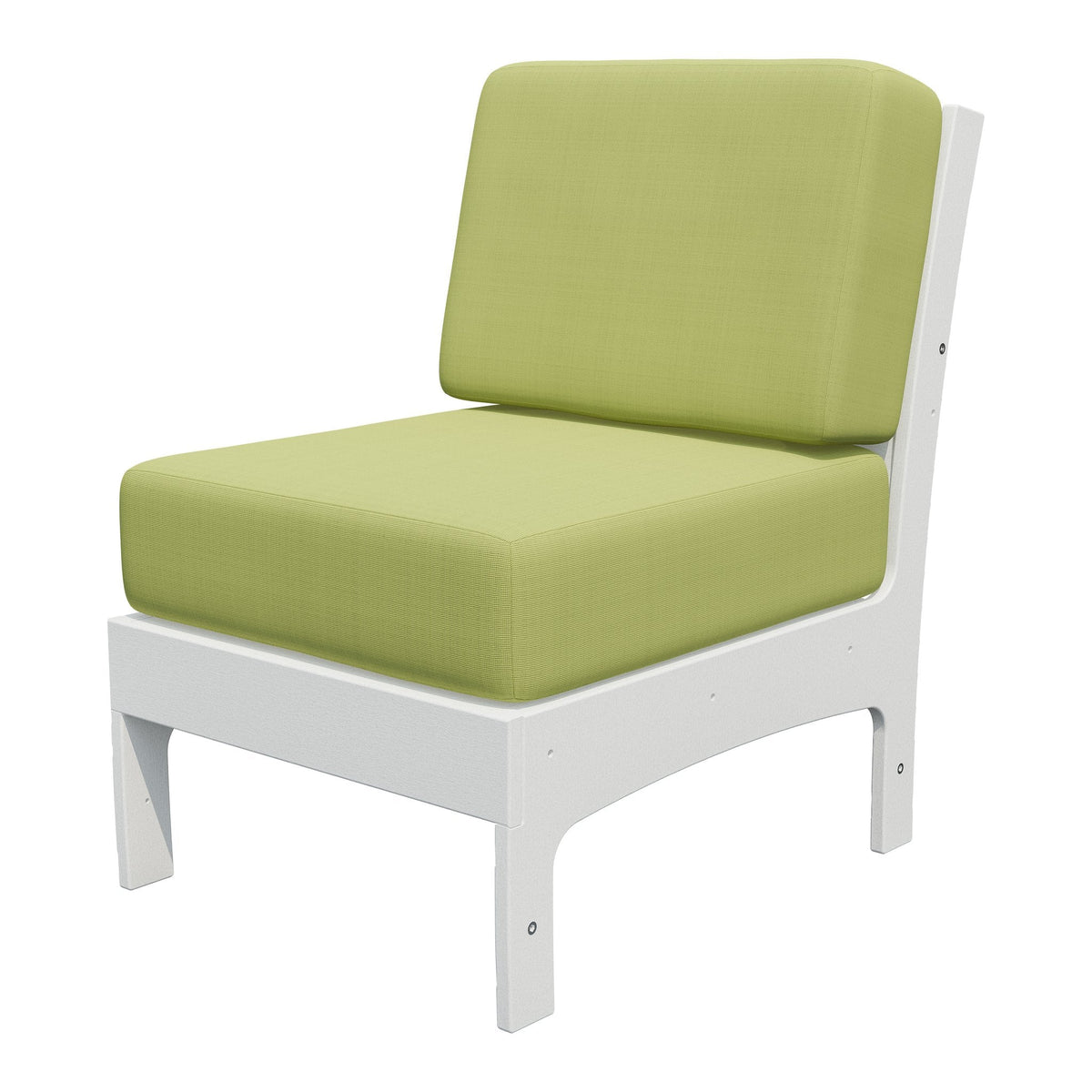 Amish VaraMora Chair Insert in Bright White / Sparkle Pesto