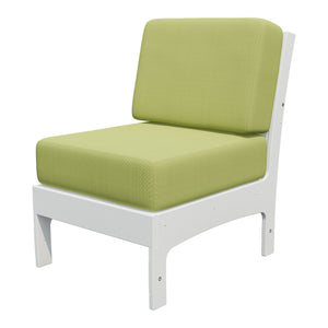 Amish VaraMora Chair Insert in Bright White / Sparkle Pesto