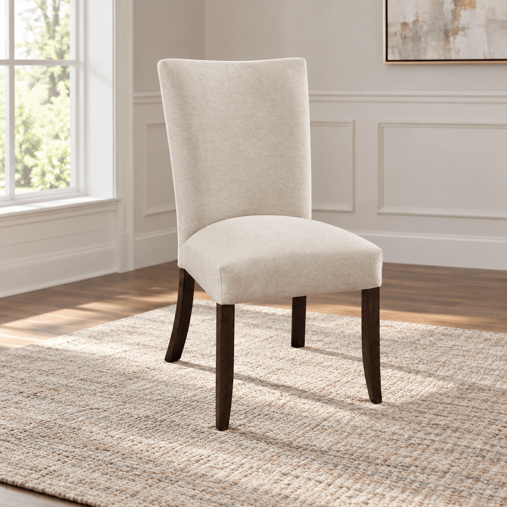 Amish Venice Cushion Dining Chair shown in the dining room of a transitional home