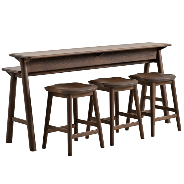 Amish Hollin Hills Solid Wood Sofa Bar Table
