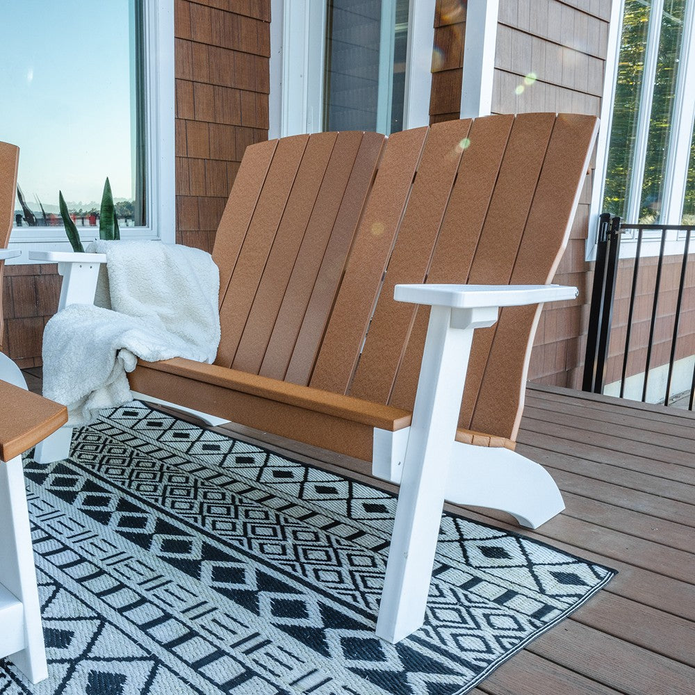 Amish Coastal Poly Love Seat