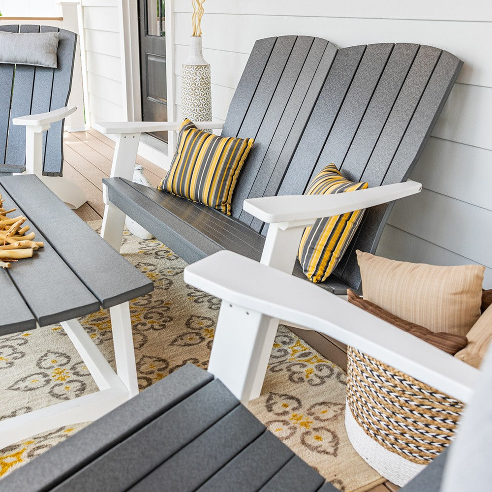 Amish Coastal Poly Love Seat