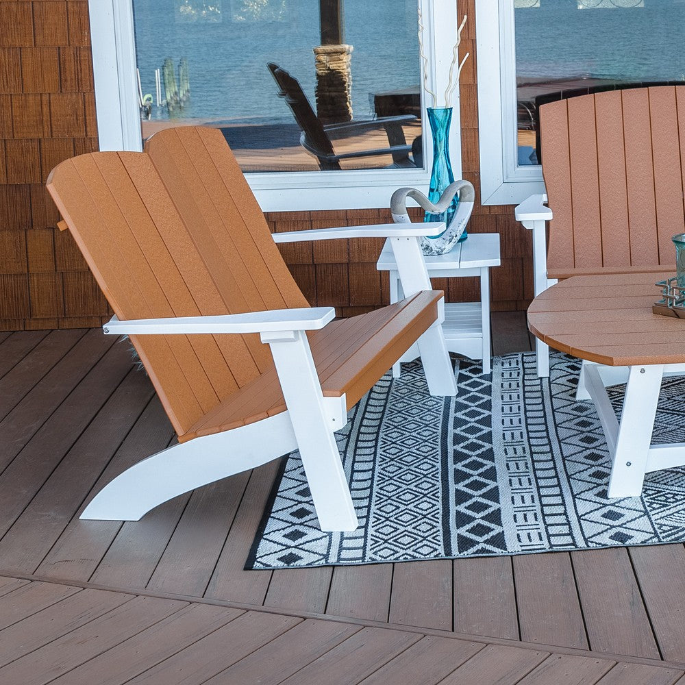Amish Coastal Poly Love Seat