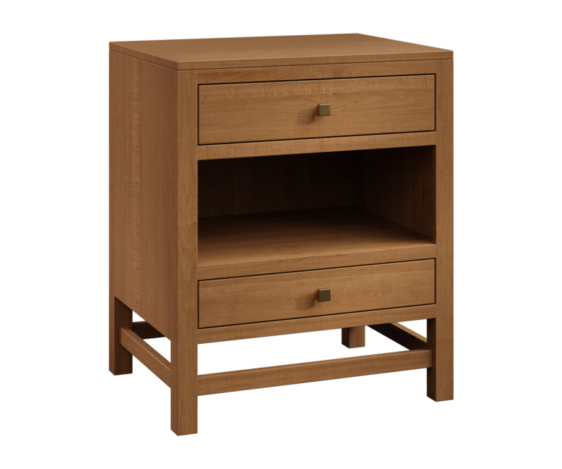 Sandtree Langston 2 Drawer Nightstand with Shelf