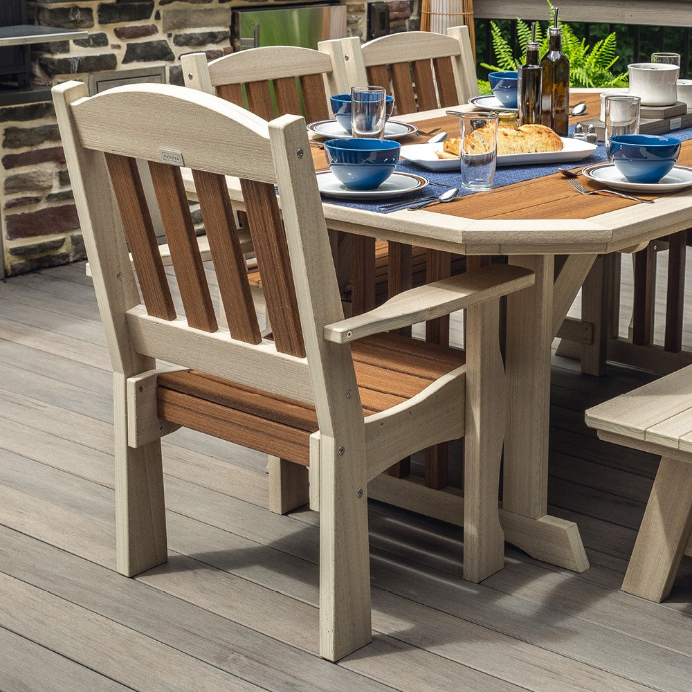 Amish Spanish Garden Poly Patio Dining Armchair