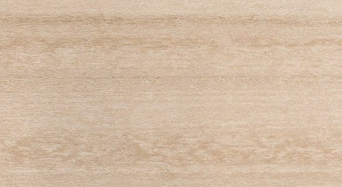 Seashell poly lumber swatch with a pale cream woodgrain texture used on outdoor Amish furniture