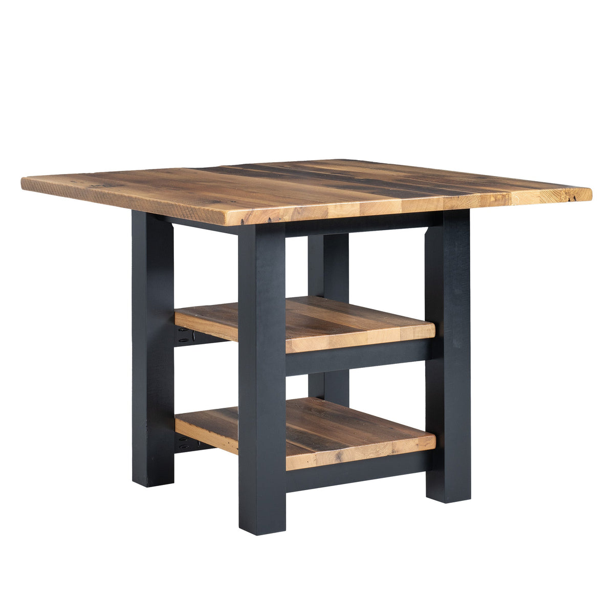 Amish Germantown Counter Rustic Barnwood Table Table