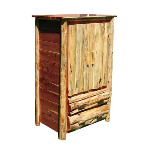 Amish Bighorn Aspen Log Wardrobe
