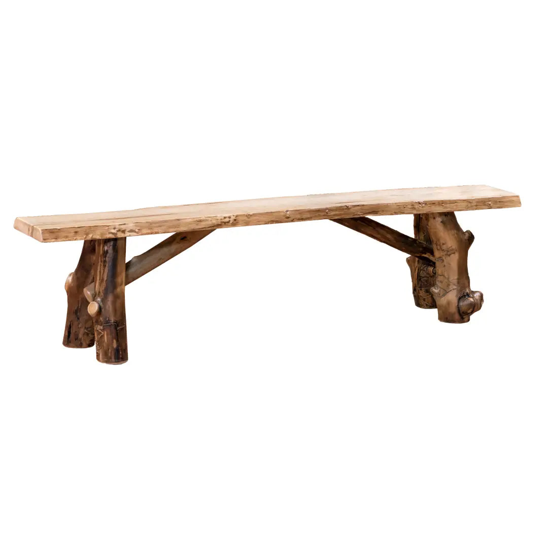 Amish Clearwater Live Edge Dining Bench