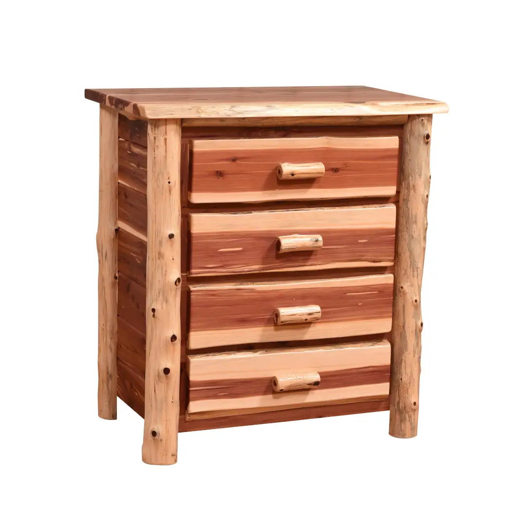 Amish Homestead Log 5 Drawer Chest