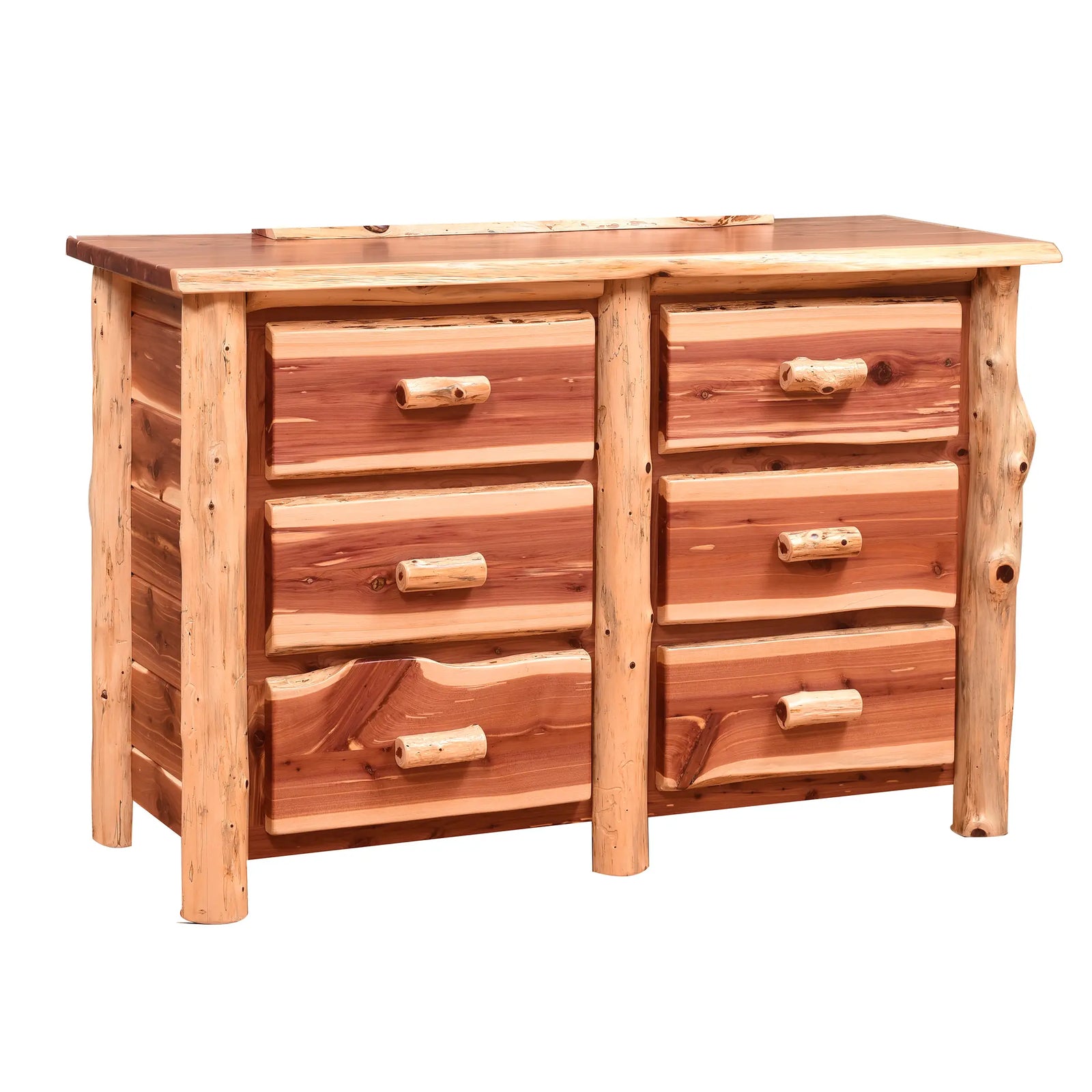 Amish Homestead Log 9 Drawer Dresser