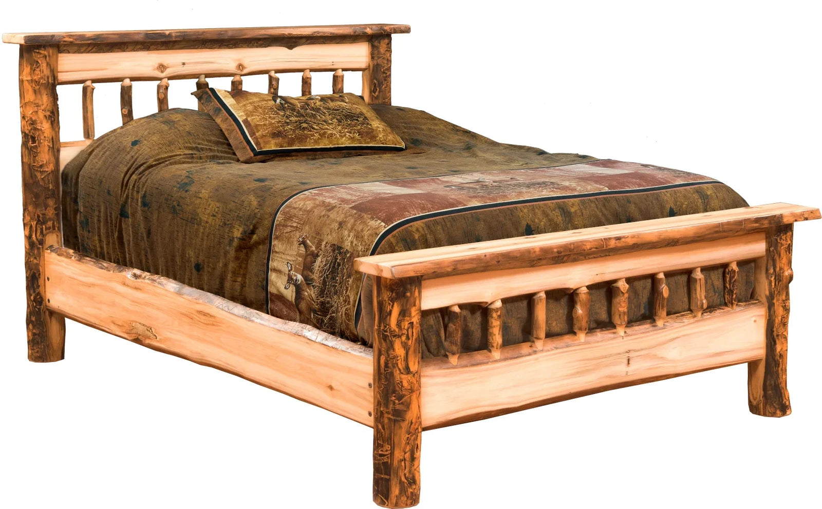 Amish Homestead Log Bed