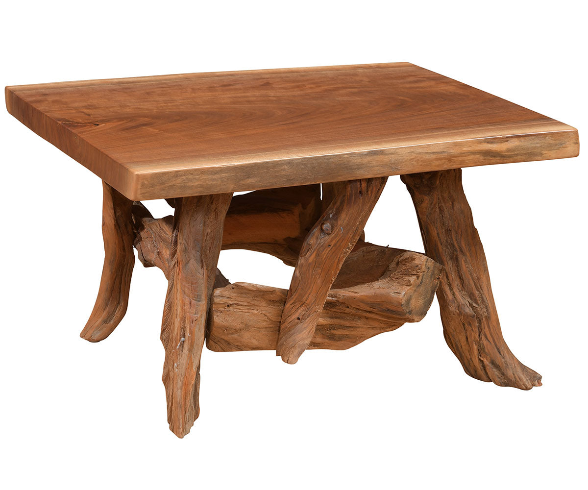Amish Lakeshore Root Base Coffee Table