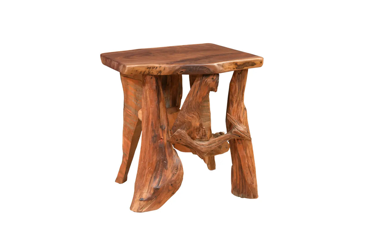 Amish Lakeshore Root Base End Table