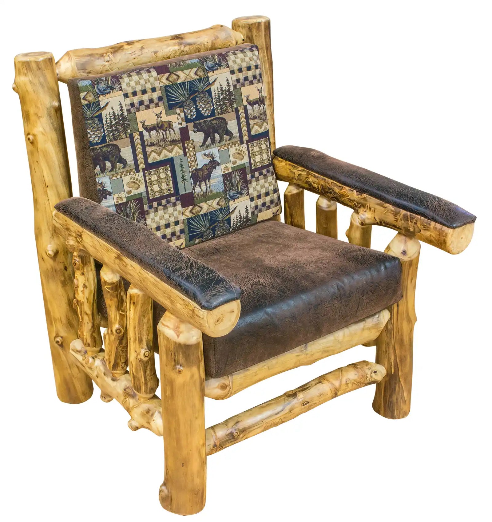 Amish Ponderosa Log Chair