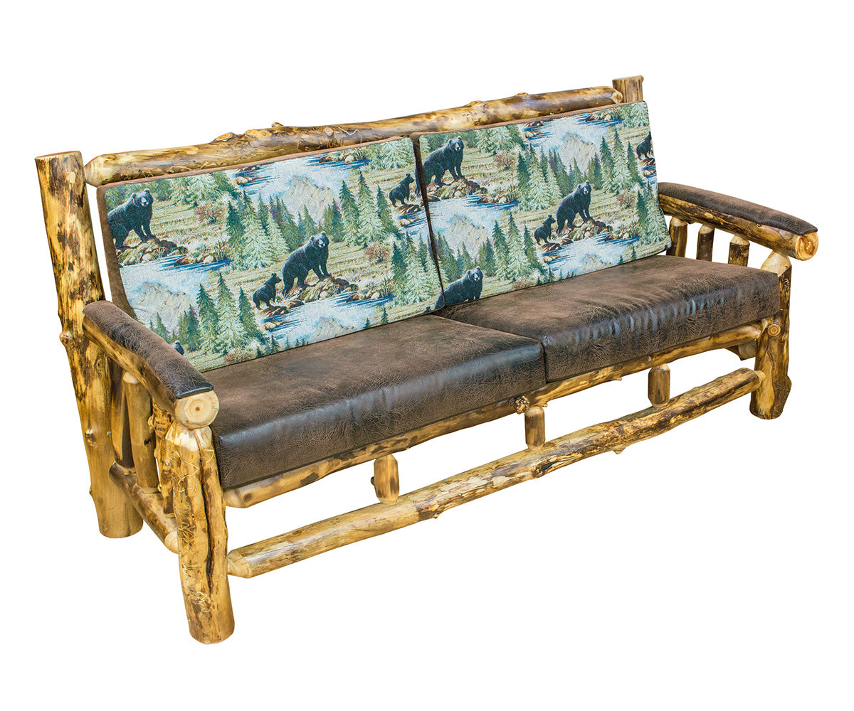 Amish Ponderosa Log Sofa
