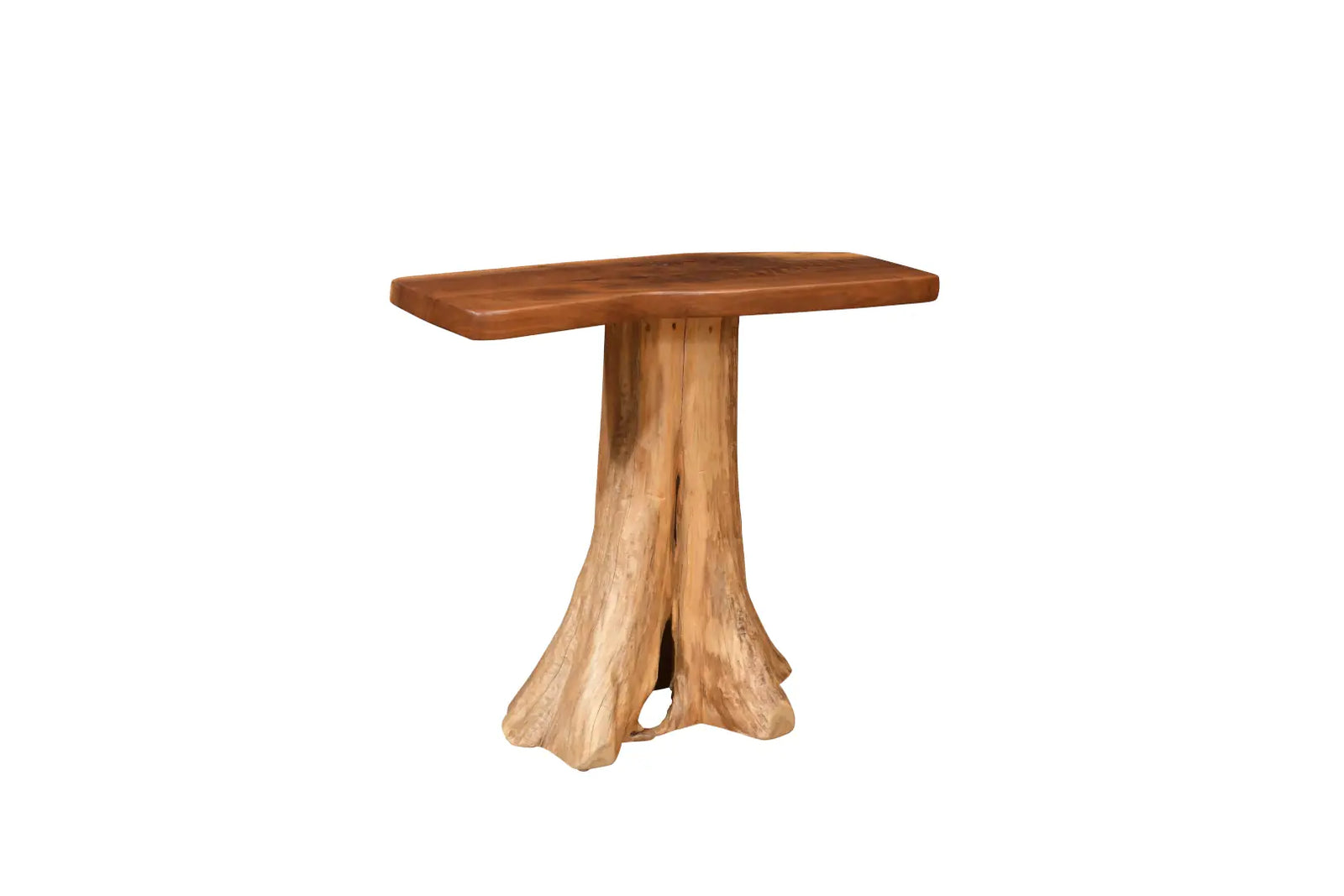 Amish Riverbend Stump Base Sofa Table