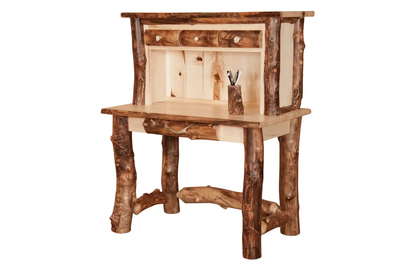 Amish Shenandoah Log Writing Desk