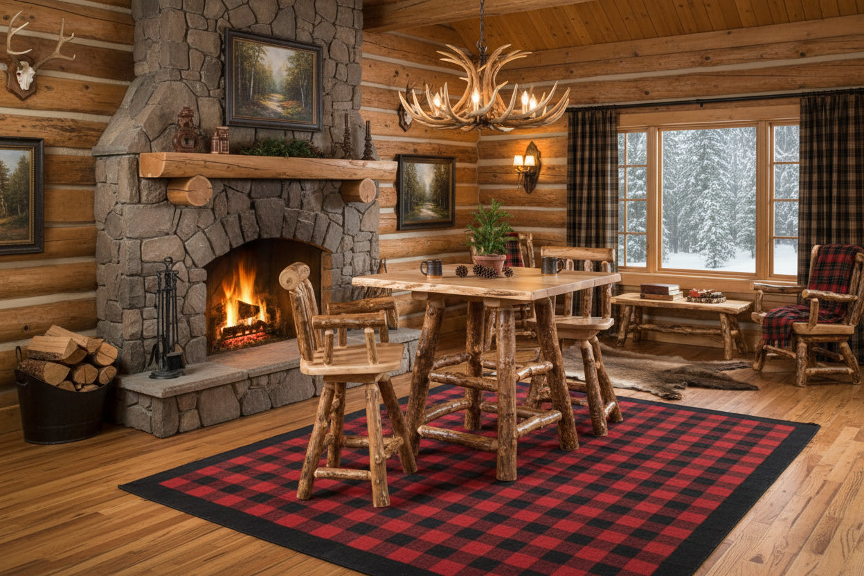 Amish Trailhead Live Edge Pub Table