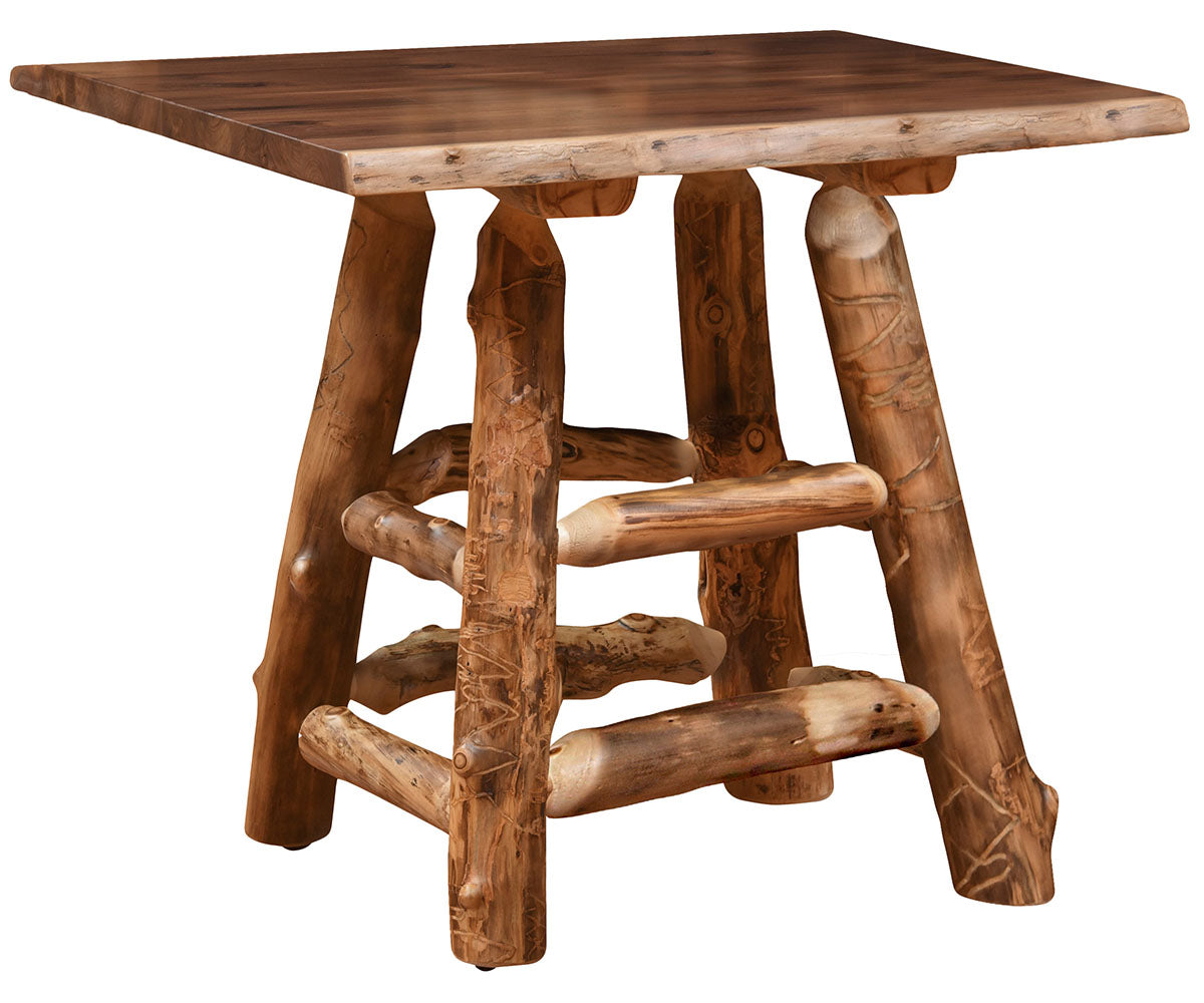 Amish Trailhead Live Edge Pub Table