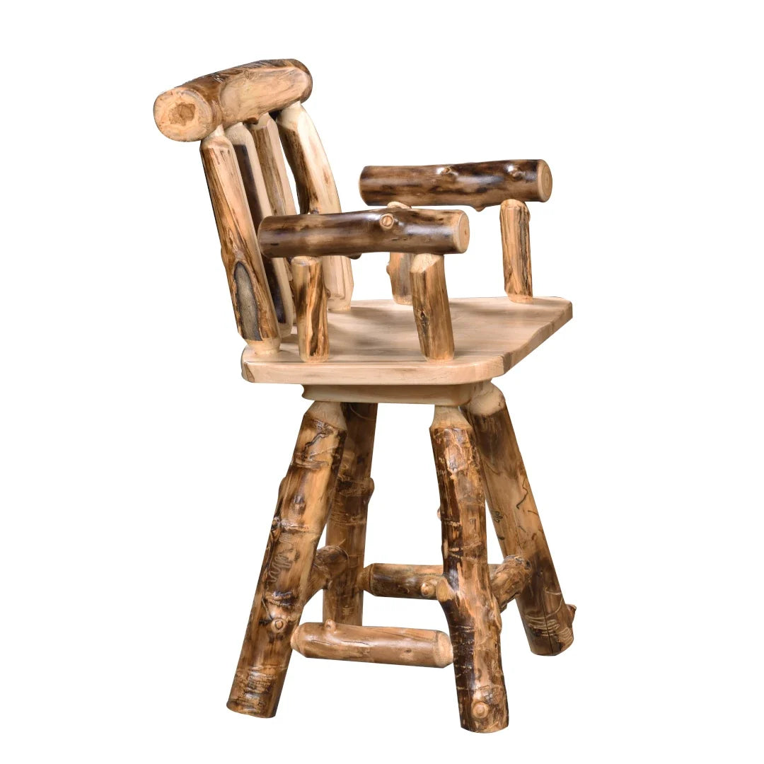 Amish Trailhead Swivel Arm Bar Stool