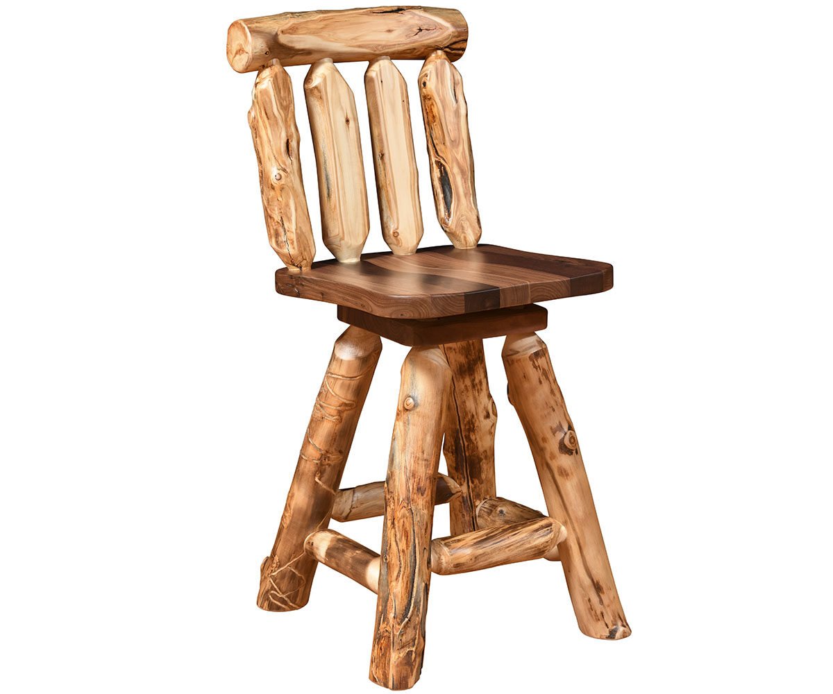 Amish Trailhead Swivel Bar Stool