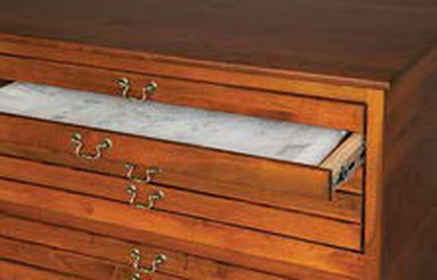 Amish 52" 5-Drawer Flat File Cabinet