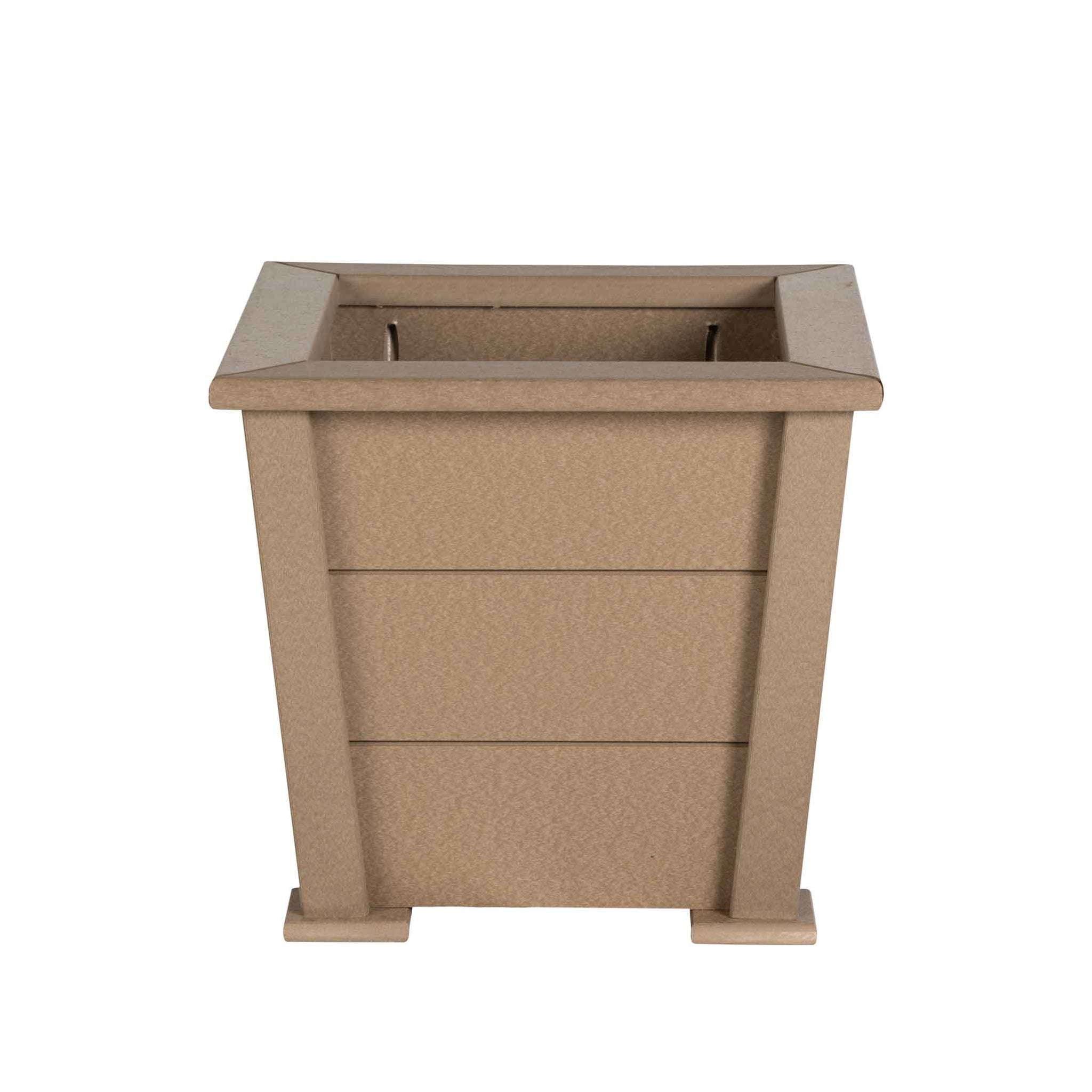 15 plastic planter Amish Small 15" Square Poly Planter